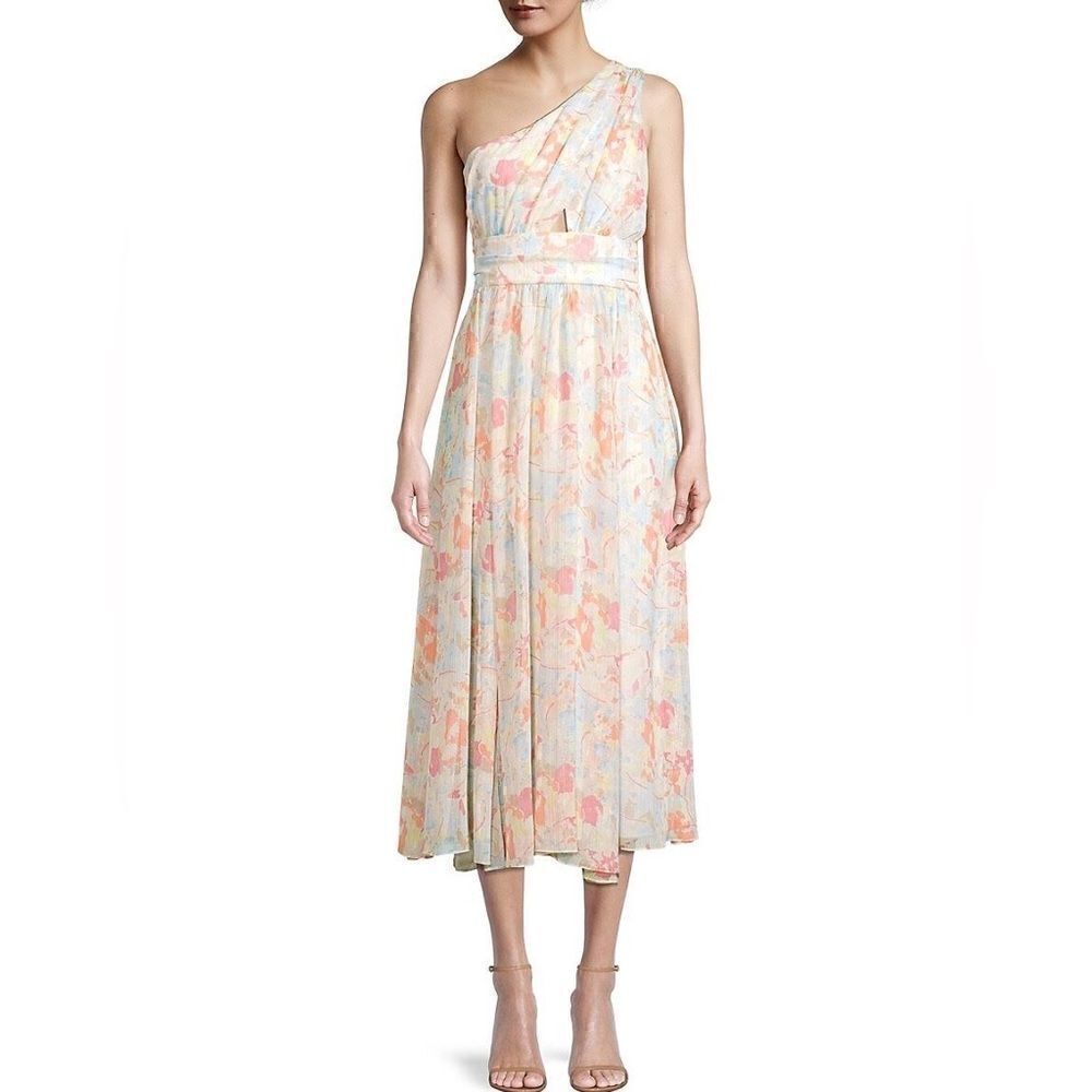 Likely Sara Watercolor Floral Midi Dress size 6 NWOT